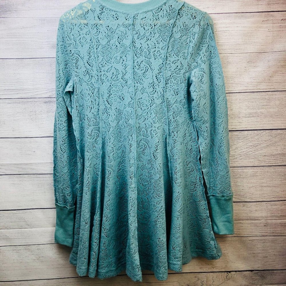 Free People Tunic Top Blue Womens XS - Picture 11 of 11